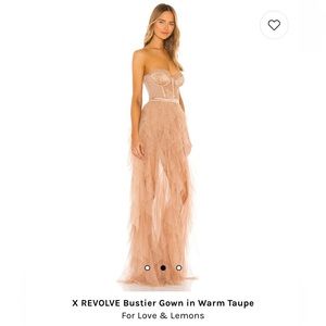 X REVOLVE Bustier Gown in Warm Taupe
For Love & Lemons XS